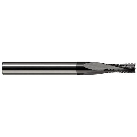 Harvey Tool 1/8 in. Cutter dia. x 0.6250 in. 5/8 Carbide Square Chipbreaker Cutter, 5 Flutes, diamond Coated 818508-C4